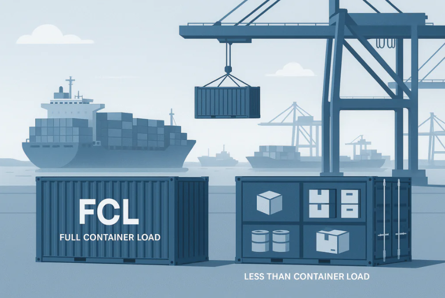 FCL ou LCL? Entenda as diferenças, vantagens e desafios de cada modalidade e saiba qual frete marítimo escolher para sua empresa.